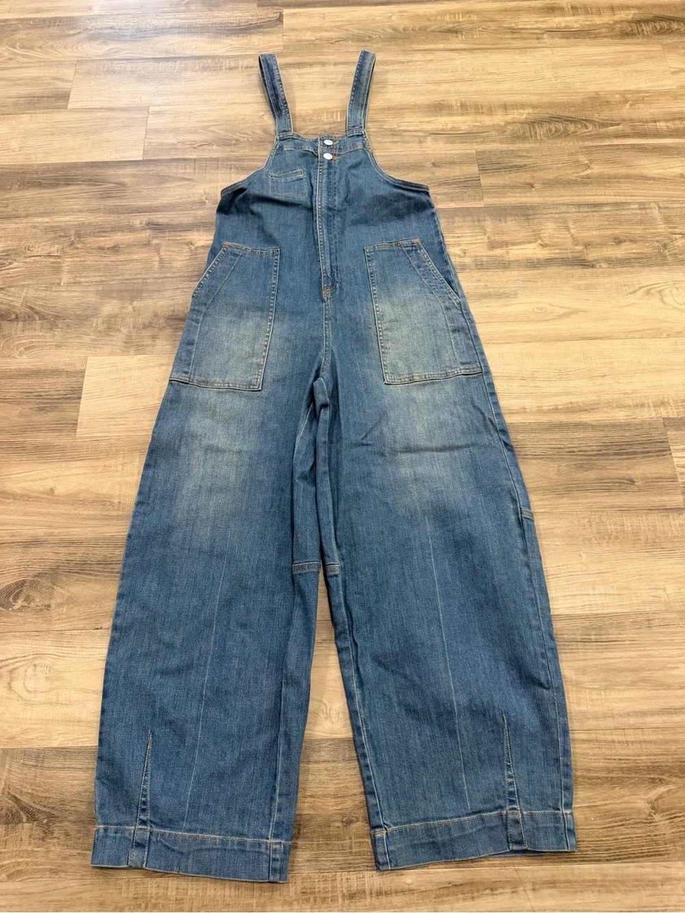 Anthropologie Pilcro Barrel Leg Denim Overalls XS - Picture 4 of 11